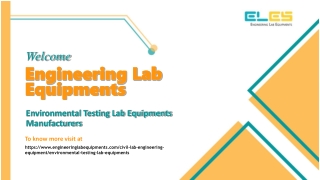 Environmental Testing Lab Equipments Manufacturers