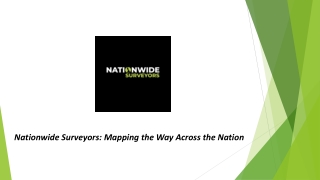 Nationwide Surveyors Mapping the Way Across the Nation