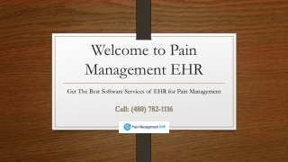 The Best EHR for Pain Management System Services