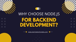 Why Choose Node.js for Backend Development?