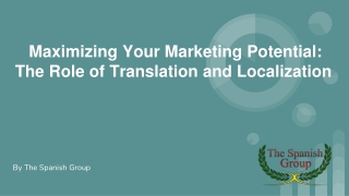 Maximizing Your Marketing Potential_ The Role of Translation and Localization