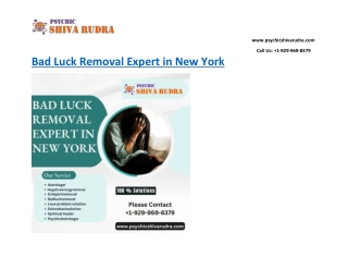 Best Bad Luck Removal Expert In New York - psychicshivarudra