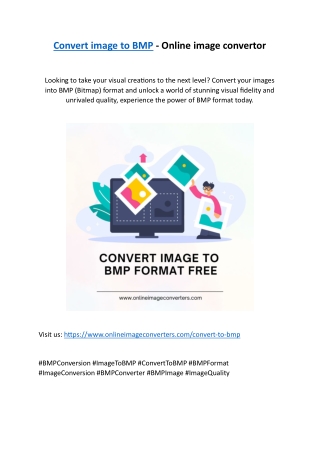 Convert image to BMP - Online image convertor