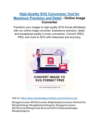 High-Quality SVG Conversion Tool for Maximum Precision and Detail - Online Image