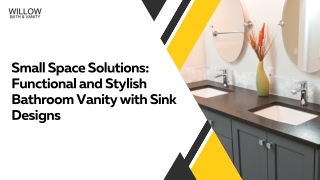 Small Space Solutions Functional and Stylish Bathroom Vanity with Sink Designs