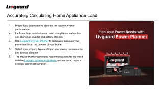 Plan your power with livguard power planner