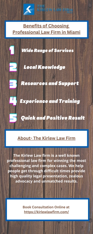 Benefits of Choosing Professional Law Firm in Miami