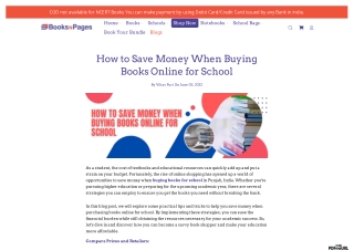 How to Save Money When Buying Books Online for School