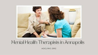 Mental Health Therapists in Annapolis