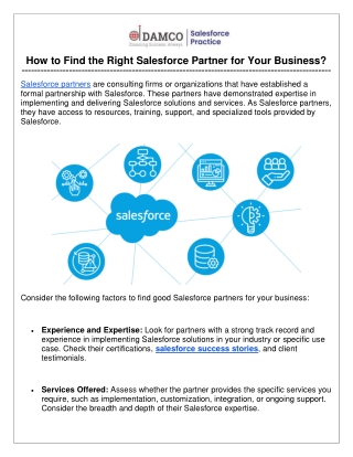 How to Find the Right Salesforce Partner for Your Business?