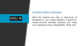 Live Resin Online In Vancouver Buyweed.cc