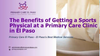 The Benefits of Getting a Sports Physical at a Primary Care Clinic in El Paso