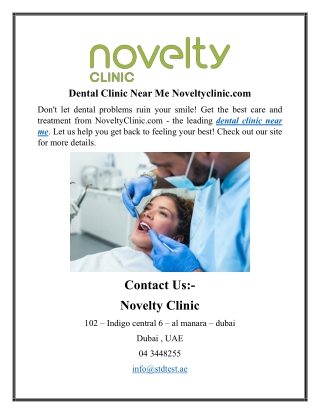 Dental Clinic Near Me Noveltyclinic