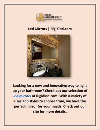 Led Mirrors | Rigidind.com