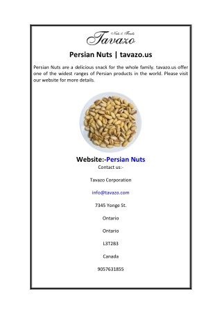 Persian Nuts  tavazo.us