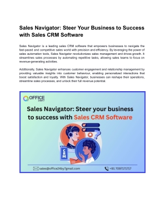 Sales Navigator_ Steer Your Business to Success with Sales CRM Software