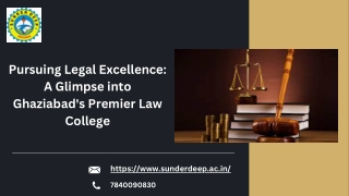 Pursuing Legal Excellence: A Glimpse into Ghaziabad's Premier Law College