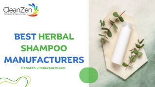 Best Herbal Shampoo Manufacturers