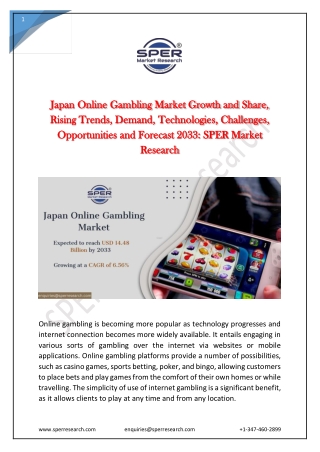 Japan Online Gambling Market
