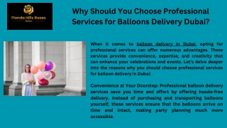 Balloons Delivery Dubai | Florida Hills Dubai