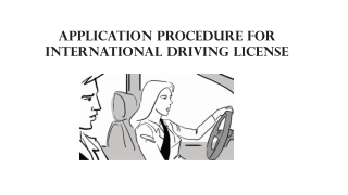 Application Procedure for International Driving License