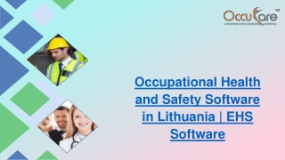 Occupational Health and Safety Software in Lithuania