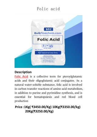 Folic acid