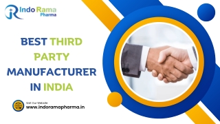 Best Third Party Manufacturer in India