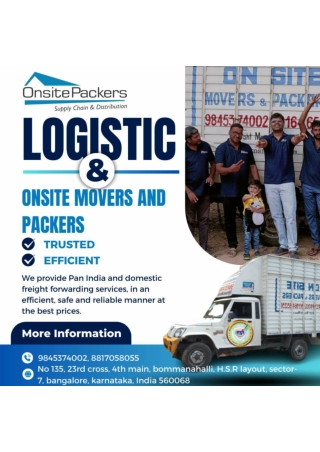 Onsite Movers and Packers - Logistics