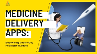 Top-Notch On Demand Medicine Delivery App Development Services in USA | BCoder C