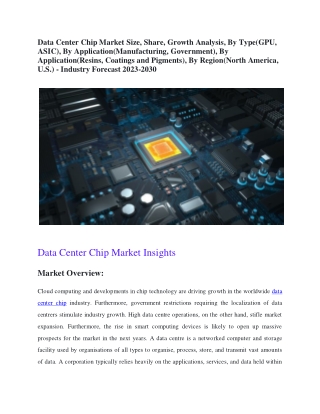 Data Center Chip Market Size