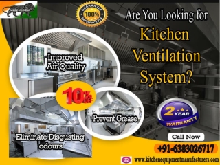 Kitchen Ventilation System Manufacturers Chennai, Tamil Nadu, Namakkal, Salem, Thanjavur, India