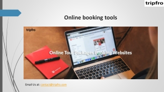 Online booking tools