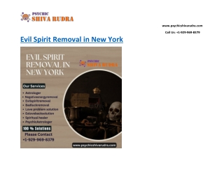 Best Evil Spirit Removal In New York - psychicshivarudra