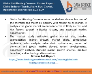 Self-Healing Concrete Market