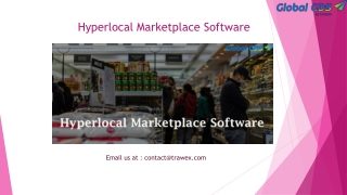 Hyperlocal Marketplace Software