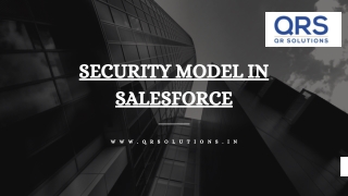 Security Model in Salesforce | QR Solutions Pvt Ltd
