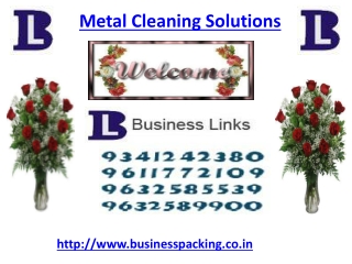 Metal Cleaning Solutions