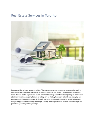 Real Estate Services in Toronto