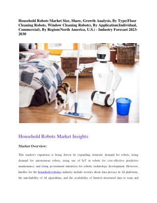 Household Robots Market Size