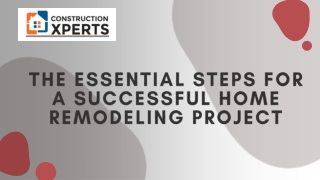 The Essential Steps for a Successful Home Remodeling Project