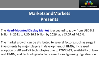 Emerging Applications and Industries Driving the Head-mounted Display Market