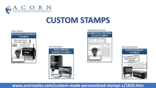 Buy Custom-Made Rubber Stamps | Acorn Sales