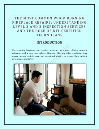 The Most Common Wood Burning Fireplace Repairs