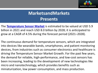 Temperature Sensor Market: Analysis and Insights