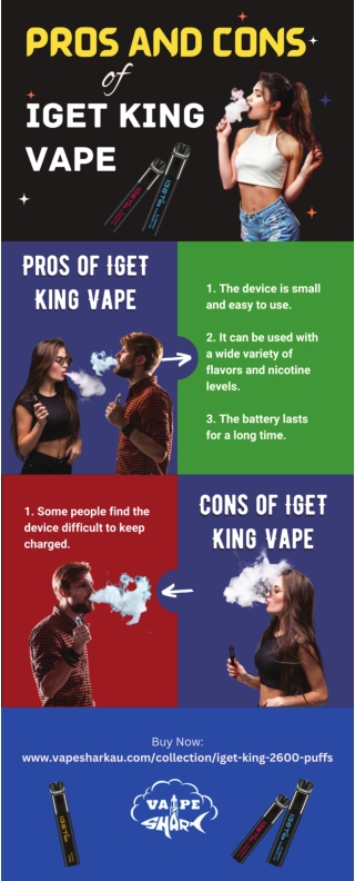 Pros and Cons of IGET King Vape [Infographic]