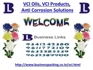VCI Oils, VCI Products, Anti Corrosion Solutions