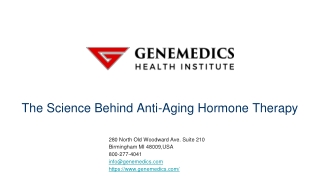 The Science Behind Anti-Aging Hormone Therapy