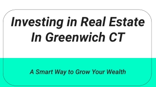 5. Investing in Real Estate