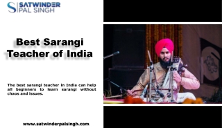 Best Sarangi Teacher of India